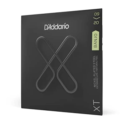 Image of D&#039;Addario XTJ0920, XT Banjo Guitar Strings Nickel Plated Steel, Light, 09 20