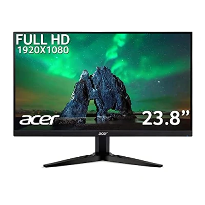 Image of Acer KG241YAbii 23.8 Inch Full HD Gaming Monitor (VA Panel, FreeSync, 75Hz, 1ms, HDMI, VGA, Black)