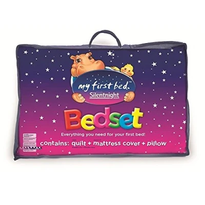 Image of Silentnight Kids Bed Set, Polyester Cotton, White, Single, 10.5 tog