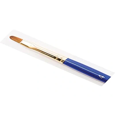 Image of Daler Rowney Sapphire Watercolour Brush, Sable &amp; Synthetic Blend, Short Handle, Filbert, 4