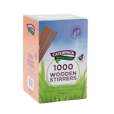 Image of Caterpack Enviro Range Wooden Coffee Stirrers (Pack of 1000) EIWS