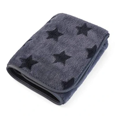 Image of Zoon Starry Jet Sherpa Comforter Dog Blanket Black And Grey