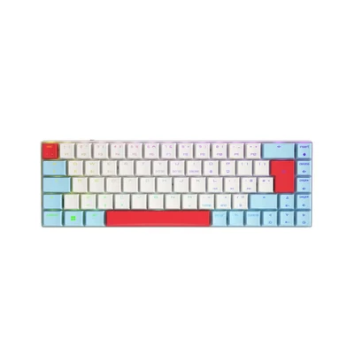 Image of CHERRY MX LP 2.1 Compact Wireless, Cordless Gaming Keyboard with 68 Keys, UK Layout (QWERTY), Mechanical LOW PROFILE SPEED Switches, White