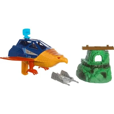 Image of Masters of the Universe Origins Toy Vehicle and Accessories, Talon Fighter Point Dread Outpost, MOTU Super Hero Jet Bunker , Gift Kids 6 Years Old &amp; Up, HKM63