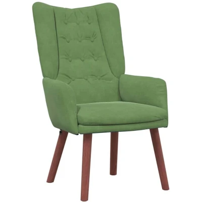 Image of Relaxing Chair Light Green Velvet Vidaxl