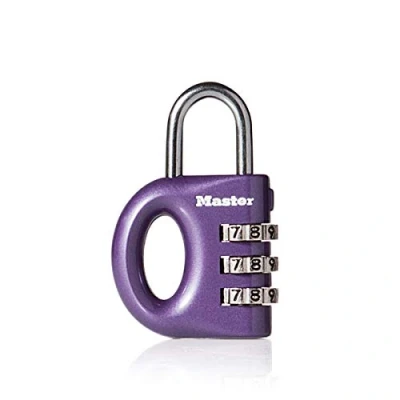 Image of Master Lock 633EURD Combination Padlock with Zinc Body, Random Color, 5,6 x 3,2 1,1 cm