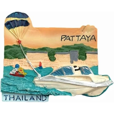 Image of 3D Pattaya Thailand Fridge Magnet, souvenir Sticker,Home &amp; Kitchen Decoration refrigerator magnet