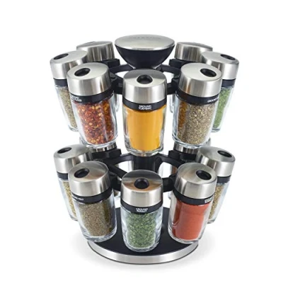 Image of Cambridge Herb &amp; Spice Rack Carousel 16 Jar