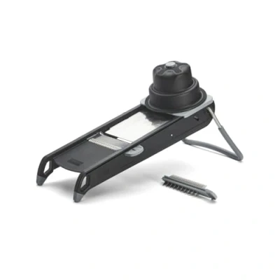 Image of DE BUYER Mandoline Swing Plus, Stainless Steel, Black, 44.5 x 19.5 15 cm