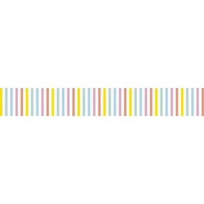 Image of Unique 16757 Paper Table Runner Roll 2.2 m Pastel Ice Cream Summer Party 1 Count (Pack of 1), Multicolour