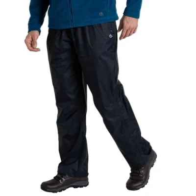 Image of Craghoppers Men&#039;s Expert Packable Overtrousers Pants, Dark Navy, XXL Taille Courte