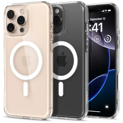 Image of Spigen Ultra Hybrid Magfit TPU Back Cover Transparent Apple iPhone 16 Pro Max