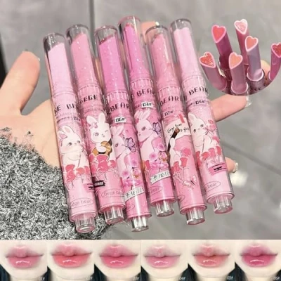 Image of KTouler 6 Colors Cute Jelly Lipstick Set, Shine Hydrating Lip Gloss, Moisturizing Tinted Balm, Smooth Nourishing Care Tint with Gift Box