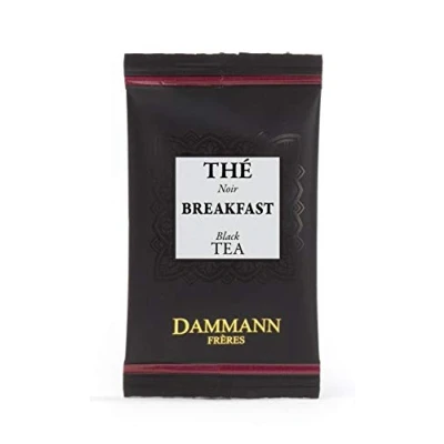 Image of DAMMANN FRERES BREAKFAST tea 120 wrapped envelopped bags in a bulk box