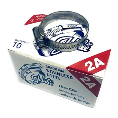 Image of Best Price Square Jubilee® Stainless Steel SS304 Hose Clamp 35 50mm x 10
