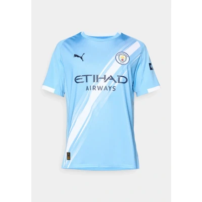 Image of Puma MCFC HOME Replica Club wear, Men&#039;s, Size: Small, Team light blue/white