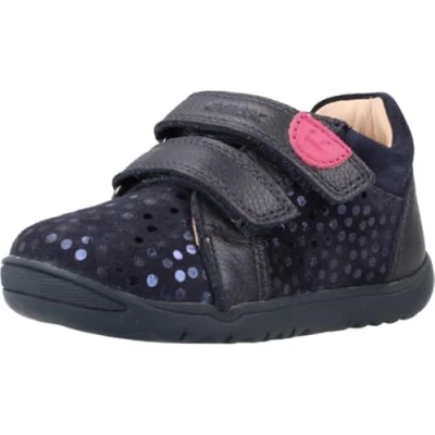 Image of Geox Baby B Macchia Girl A Sneaker, Dk Navy, 5 UK Child
