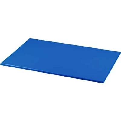 Image of Grunwerg High Density Plastic Chopping Board, Blue, 45 x 30 1 cm