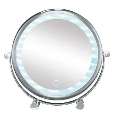 Image of Kleine Wolke Bright Shorty Cosmetic Mirror, Silver, Chrome, 4 x 20 19.5 cm