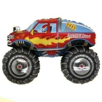 Image of Toyland® 71cm (28&quot;) Monster Truck Shaped Foil Balloon Kids Party Decoration