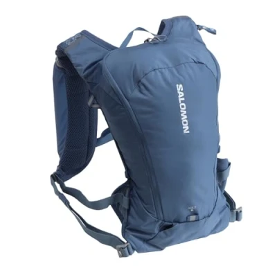 Image of Salomon Agile 6 Unisex Hydration Vest, Trail Running, MTB, Hiking, Dynamic Comfort, Blue