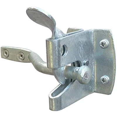 Image of IRONTITE® Auto Gate Latch 57mm, Garden for Wooden Gates, Galvanised Weather Protection, External Use As &amp; Door (Galvanised)