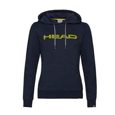 Image of HEAD Women&#039;s Club Rosie Hoodie, Dark Blue/Yellow, Large