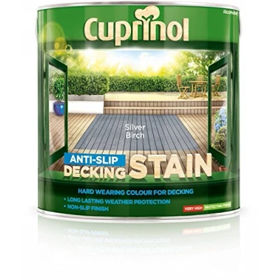 Image of Anti Slip Decking Stain Silver Birch 2.5 Litre