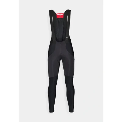 Image of CASTELLI 4520522 710 SORPASSO ROS BIBT. Cycling bib Shorts Men&#039;s Black/Silver Reflex Size XL