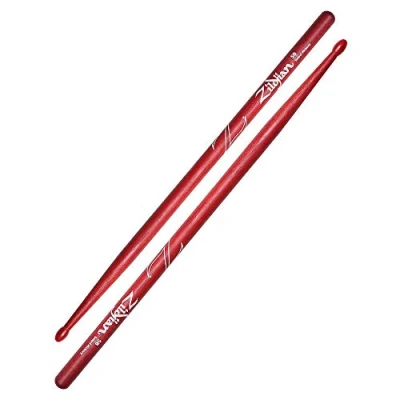 Image of Zildjian 7A Hickory Drumsticks Wood Tip Red Z5BNR
