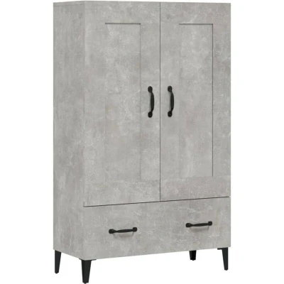 Image of vidaXL Highboard Concrete Grey 70x31x115 cm Engineered Wood