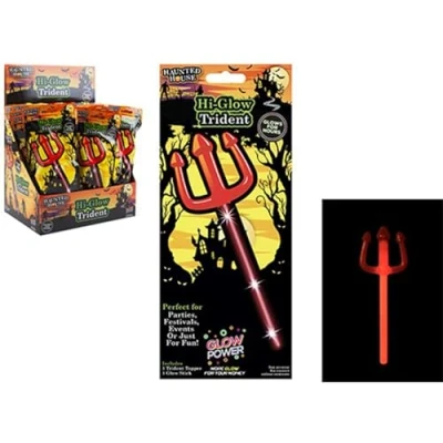 Image of Red Glow Trident Perfect for Connoisseurs &amp; Aficionados 1 Pc
