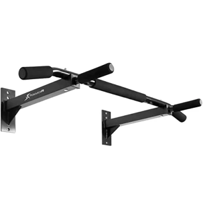 Image of ProsourceFit Wall Mounted Pull Up/Chin Up Bar, Heavy Duty 300 lb. Capacity, Black