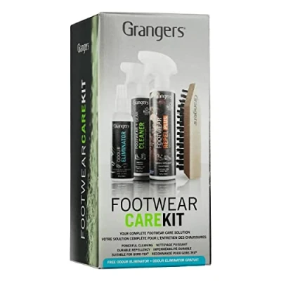 Image of Granger&#039;s Footwear Care Kit Complete Eco responsible Cleaning and Waterproofing for all Outdoor