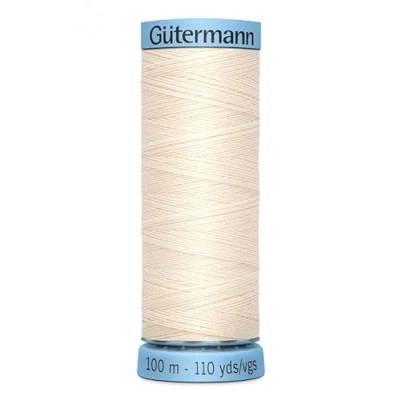 Image of Gutermann Luxurious Pure Silk Sewing Thread 100m 802 Each