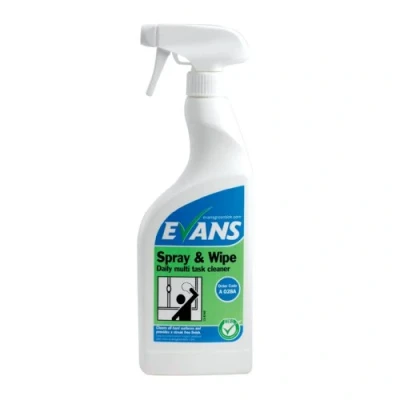 Image of Evans Vanodine Spray and Wipe Cleaner RTU 750ml Case of 6