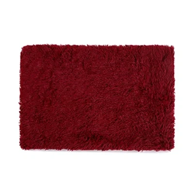 Image of Fluffy Pet Blanket Faux Fur Soft Fleece Dog Blankets 130x100cm Washable Puppy Throw Self Warming Quilt Sleeping Mat for Large Dogs Cats Pets,Red