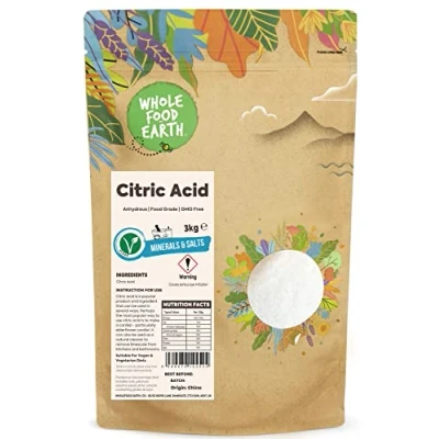 Image of Wholefood Earth Citric Acid 3kg Anhydrous Food Grade
