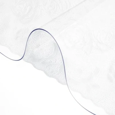 Image of VEVOR Plastic Table Cover 40 x 72 Inch, 1.5 mm Thick Clear Protector, Rectangle Desk Mat, Waterproof &amp; Easy Cleaning for Office Dresser Night Stand