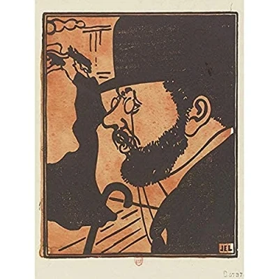 Image of Laboureur Portrait Toulouse Lautrec Engraving Art Print Canvas Premium Wall Decor Poster Mural