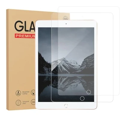 Image of KamKorda Screen Protector for iPad 2 Pack Tempered Glass Film 10.2 Inch 2021/2020/2019 Model Generation 9/8/7
