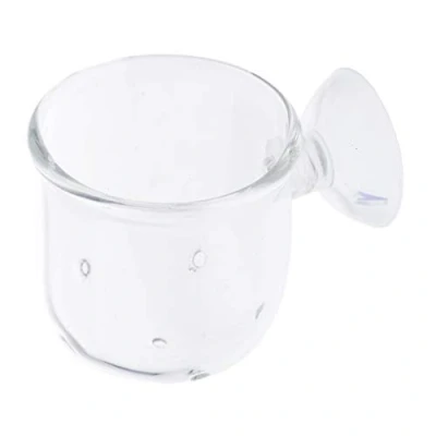 Image of Fish Feeder Basket Aquarium Transparent Live Worm Bloodworm Food Feeding Cup Hole No, No. 1