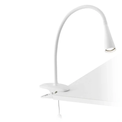 Image of Lena LED Table Clip On Lamp White