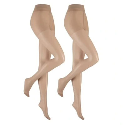 Image of Hudson Women&#039;s Lilly Put Strumpfhose Tights, 20 DEN, Beige (Diamond 0001), 3 7