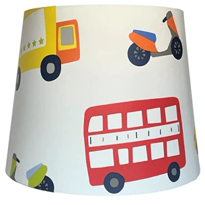 Image of Transport Lampshade Ceiling Light Shade Kids Boys Girls Children&#039;s Vehicle Car Truck Bedroom Nursery Accessories