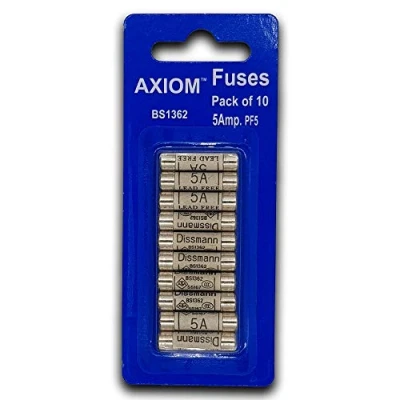 Image of 5 AMP Domestic 240V Household Mains Plug Fuse Electrical Cartridge x10