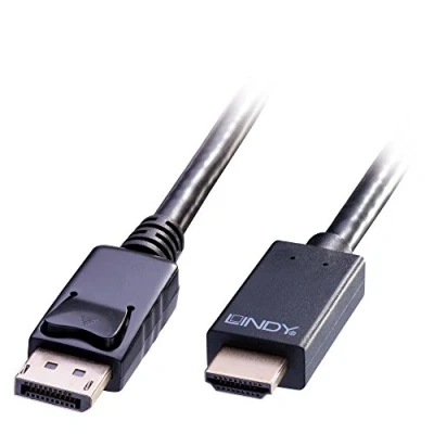 Image of LINDY 0.5m DisplayPort to HDMI 10.2G Cable