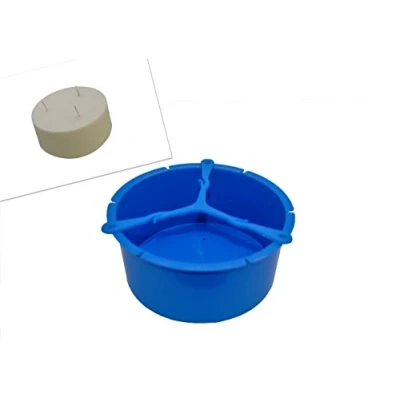 Image of Proops 3 Wick Large Round 5.5&quot; Diameter Candle Making Mould Mold and Holder (S7786). Free UK Postage.
