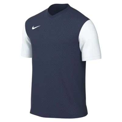 Image of Nike DH8035 410 M Nk Df Tiempo Prem Ii Jsy Ss Sweatshirt Men&#039;s NAVY/WHITE XL