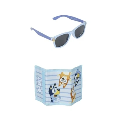 Image of CERDÁ LIFE&#039;S LITTLE MOMENTS Unisex Kid&#039;s Bluey Sunglasses and Wallet Set, Multicolor, Standard